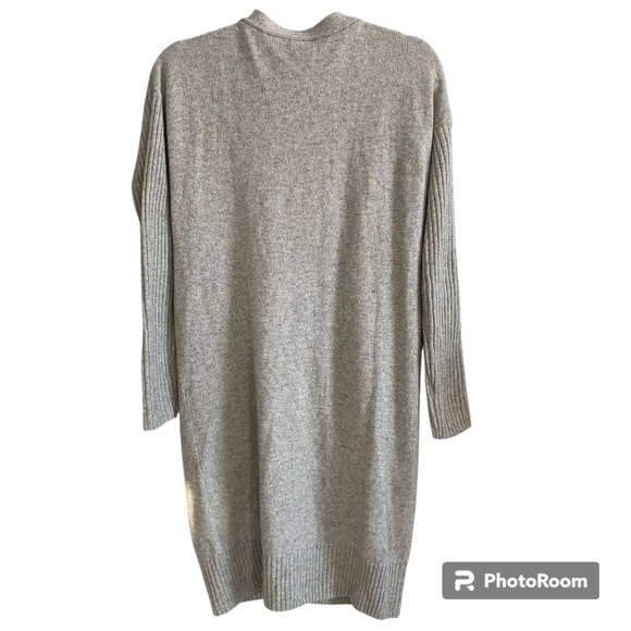 PURE Collection Wool Cashmere Gray Cardigan Size 4 - Picture 2 of 12